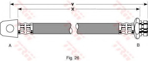 Тормозной шланг TRW PHD115