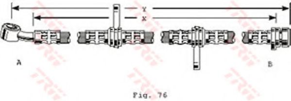 Тормозной шланг TRW PHD255