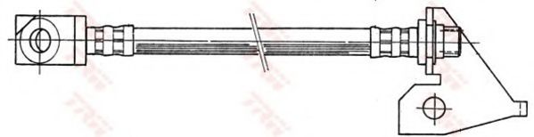 Тормозной шланг PBR H1689