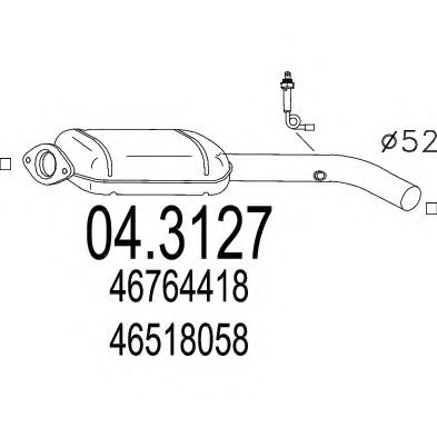 Катализатор MTS 04.3127