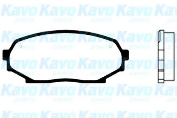 Комплект тормозных колодок, дисковый тормоз KAVO PARTS BP-4512