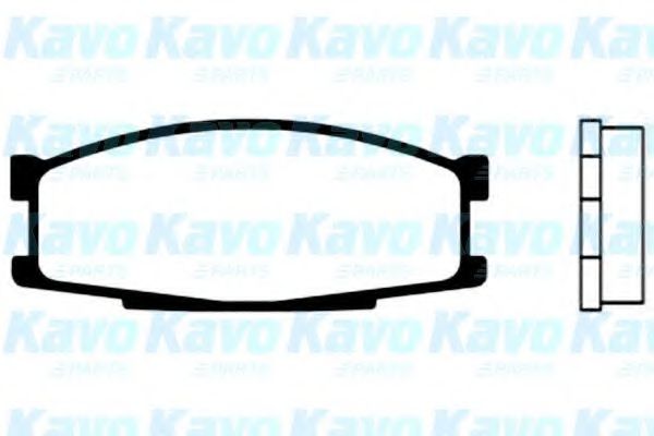 Комплект тормозных колодок, дисковый тормоз KAVO PARTS BP-5509