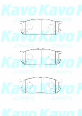 Комплект тормозных колодок, дисковый тормоз KAVO PARTS BP-1520