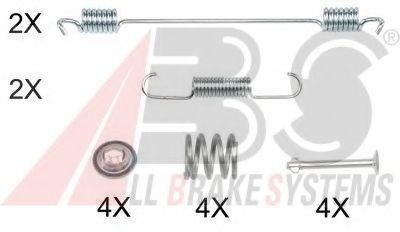 Комплектующие, тормозная колодка A.B.S. 0889Q