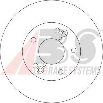 Тормозной диск A.B.S. 17206 OE