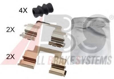 Комплектующие, колодки дискового тормоза A.B.S. 1822Q