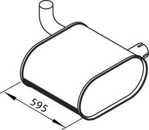 Средний глушитель выхлопных газов ZARA 10004