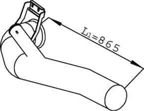 Труба выхлопного газа DINEX 68762