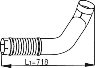 Труба выхлопного газа DINEX 53124