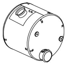 Средний глушитель выхлопных газов DINEX 21453