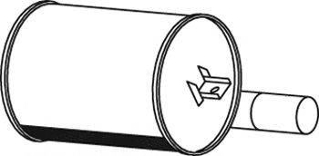 Средний / конечный глушитель ОГ DINEX 21373