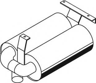 Средний / конечный глушитель ОГ DINEX 21331
