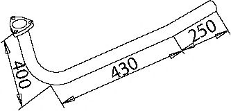 Труба выхлопного газа IMASAF 3502