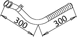 Труба выхлопного газа DINEX 50250
