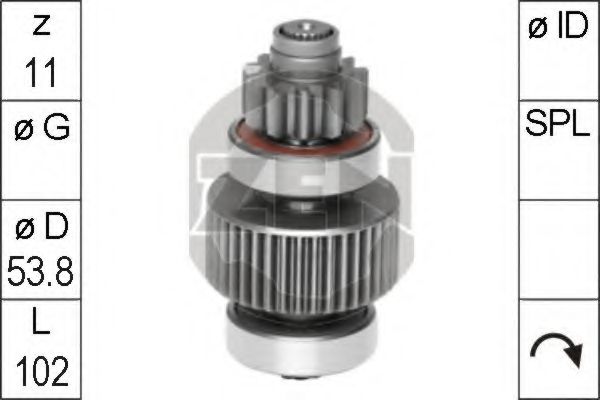 Привод с механизмом свободного хода, стартер ERA 1601