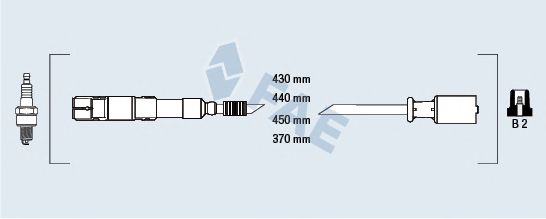 Комплект проводов зажигания FAE 83991