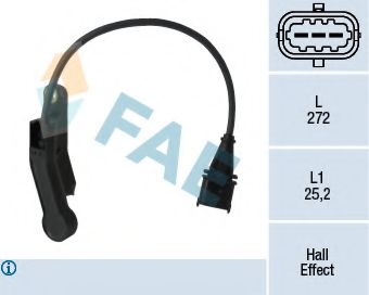 Датчик, положение распределительного вала FAE 79138