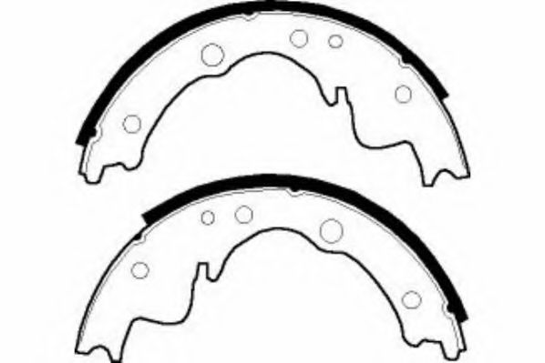 Комплект тормозных колодок NECTO N1432