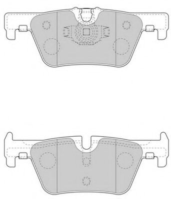 Комплект тормозных колодок, дисковый тормоз NECTO FD7619A