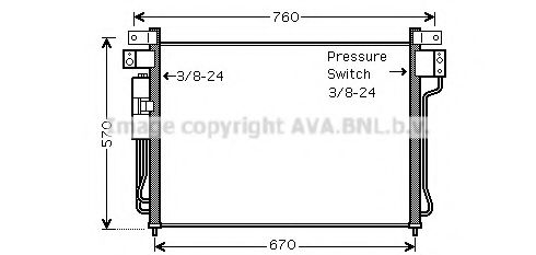 Конденсатор, кондиционер AVA QUALITY COOLING DNA5299D