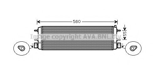 масляный радиатор, двигательное масло AVA QUALITY COOLING MS3387