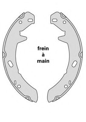 Комплект тормозных колодок, стояночная тормозная система MGA M874