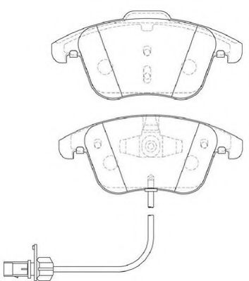 Комплект тормозных колодок, дисковый тормоз DURON DBP394045