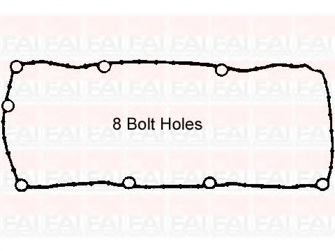 Прокладка, крышка головки цилиндра FAI AutoParts RC1178S