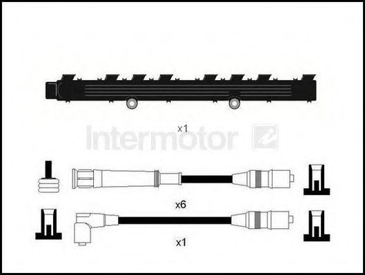 Комплект проводов зажигания STANDARD 73498T