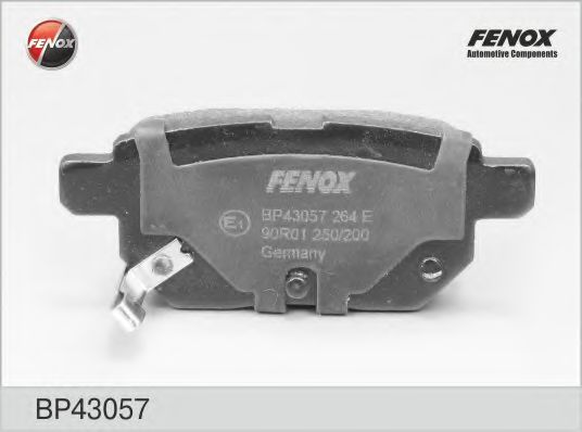 Комплект тормозных колодок, дисковый тормоз FENOX BP43057