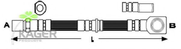 Тормозной шланг KAGER 38-0520