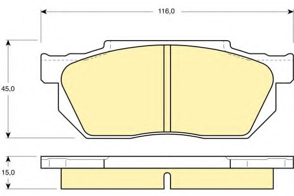 Комплект тормозных колодок, дисковый тормоз GIRLING 6103589