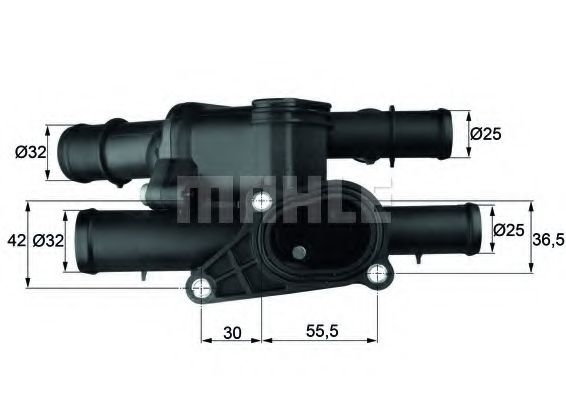 Термостат, охлаждающая жидкость MAHLE ORIGINAL TM 2 105