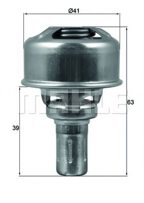 Термостат, охлаждающая жидкость MAHLE ORIGINAL TX 174 86