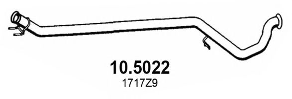 Труба выхлопного газа ASSO 10.5022