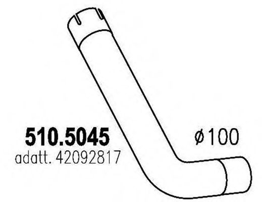 Труба выхлопного газа DINEX 29170
