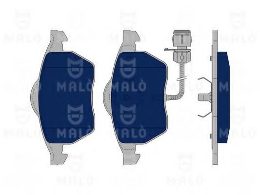Комплект тормозных колодок, дисковый тормоз MALÒ 1050057