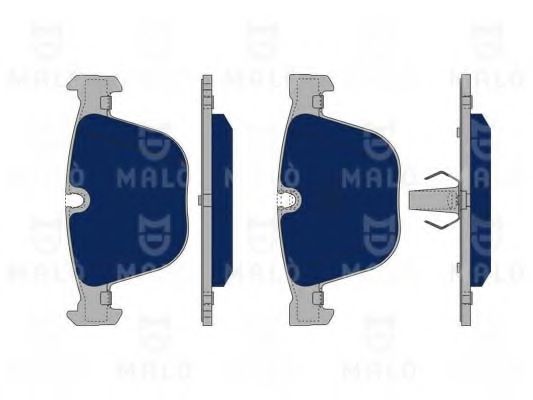 Комплект тормозных колодок, дисковый тормоз MALÒ 1050083