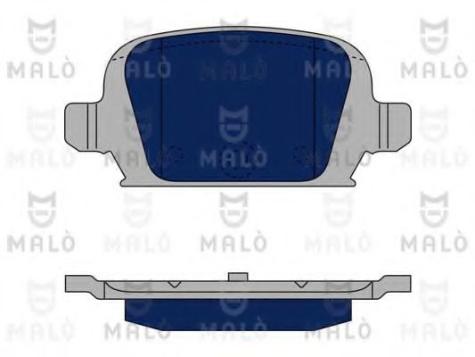 Комплект тормозных колодок, дисковый тормоз MALÒ 1050134