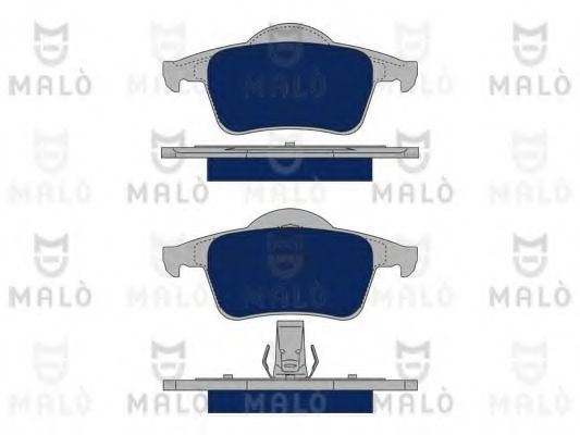 Комплект тормозных колодок, дисковый тормоз MALÒ 1050327