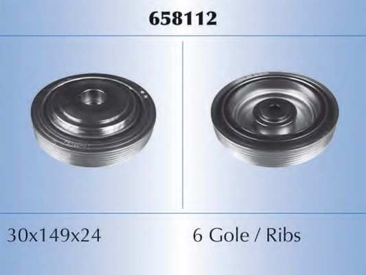 Ременный шкив, коленчатый вал MALÒ 658112