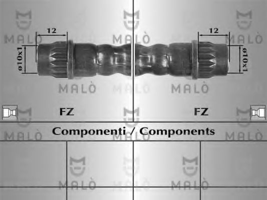 Тормозной шланг MALÒ 80747