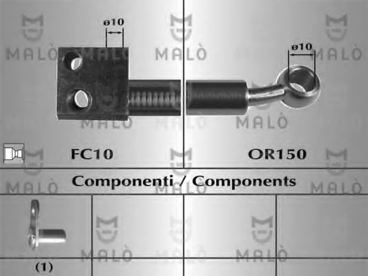 Тормозной шланг MALÒ 80977