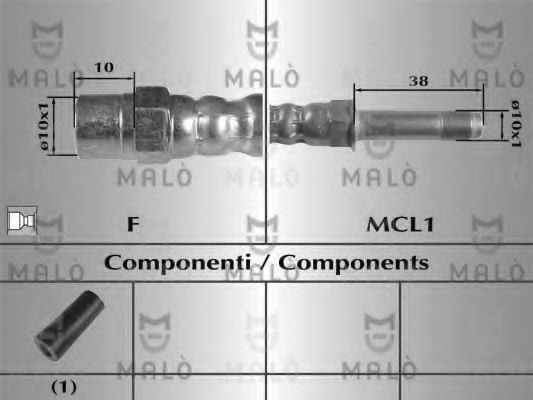 Тормозной шланг MALÒ 81029