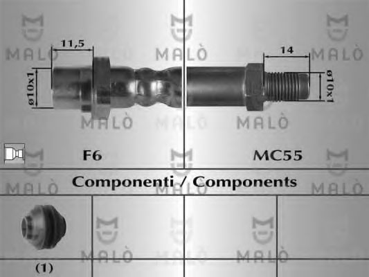 Тормозной шланг MALÒ 81030