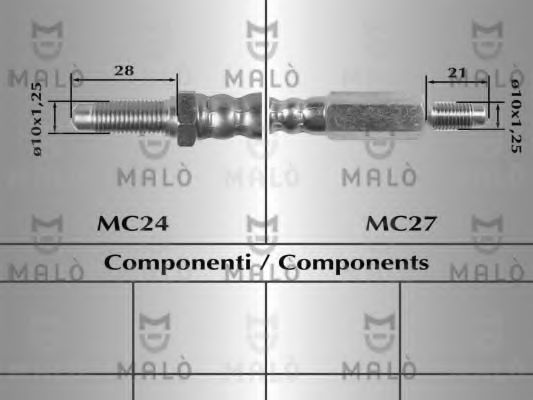 Тормозной шланг ORIGINAL IMPERIUM 23046