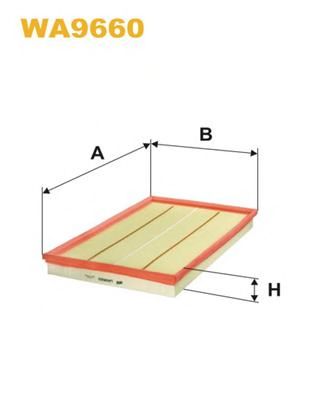 Воздушный фильтр WIX FILTERS WA9660