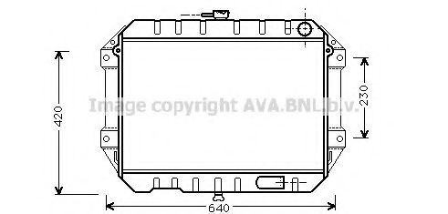 Радиатор, охлаждение двигателя AURADIA 103914