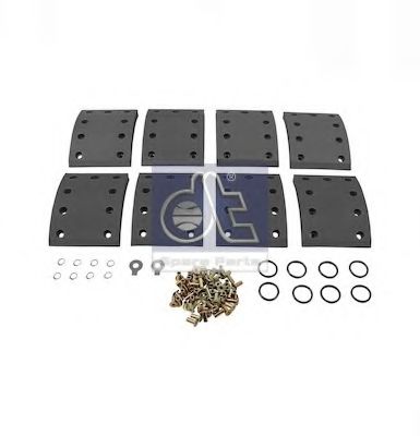 Комплект тормозных башмаков, барабанные тормоза DT 4.91496