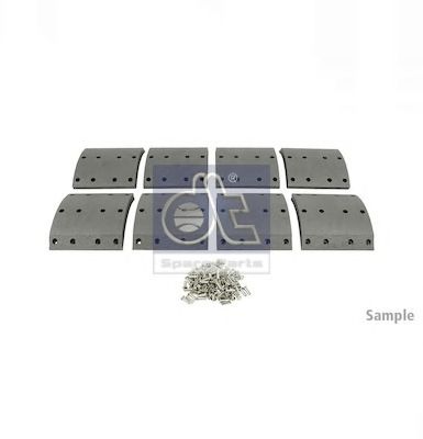 Комплект тормозных башмаков, барабанные тормоза DT 135051